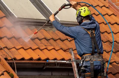 Démoussage et hydrofuge de toiture à Bruville